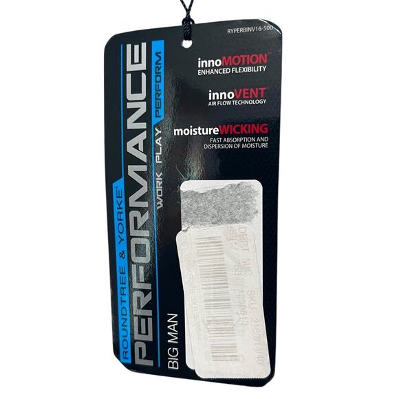 3XB Roundtree & Yorke Performance Golf Shirt Blue New - Picture 7 of 13